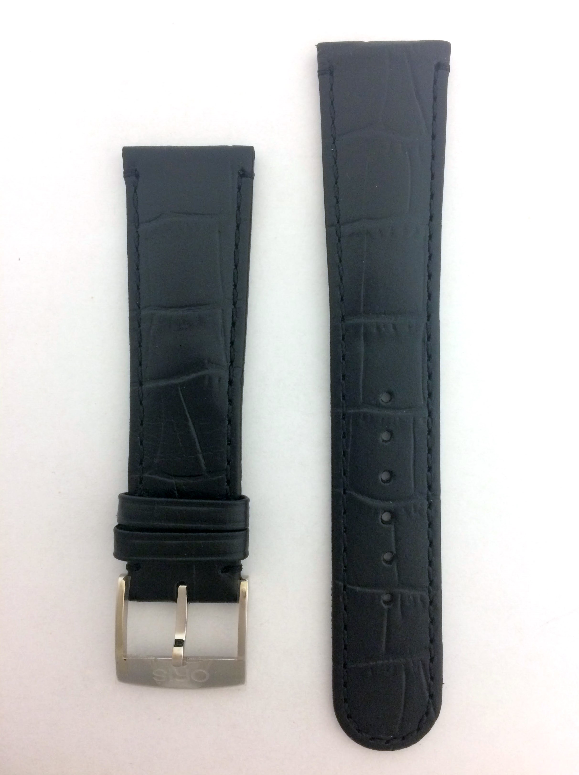 07 5 21 53 Oris Black Leather Replacement Strap, 21mm The Watchmaker